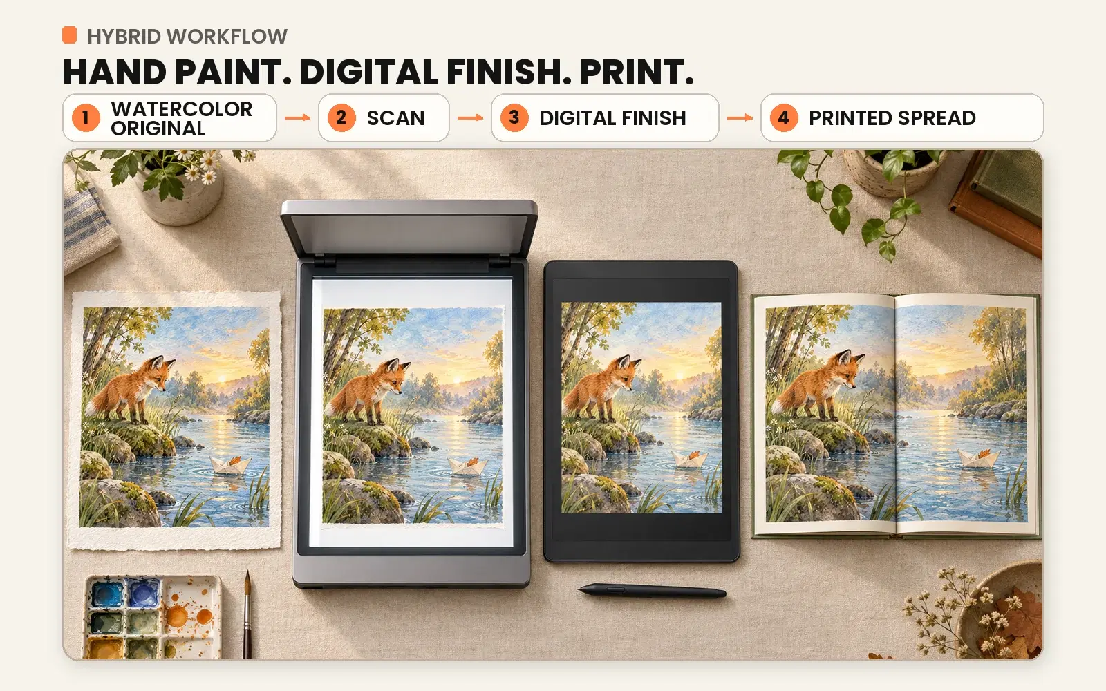The Hybrid Approach to Book Illustration