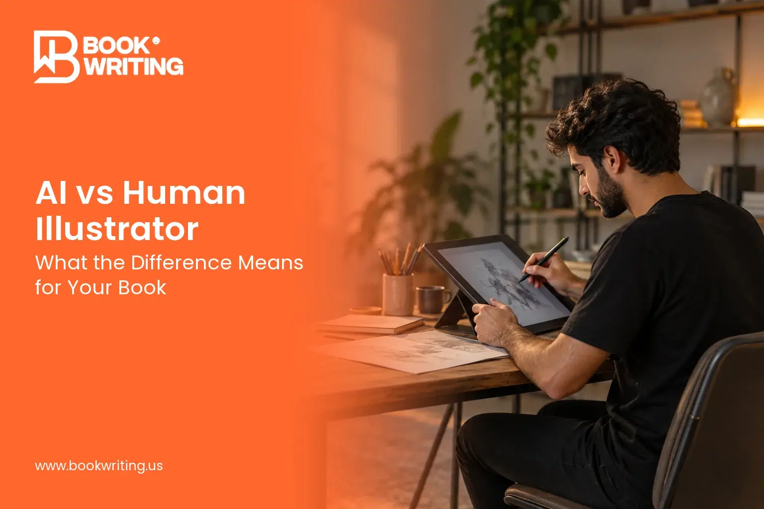 AI vs Human Illustrator, What the Difference Means for Your Children's Book featured image