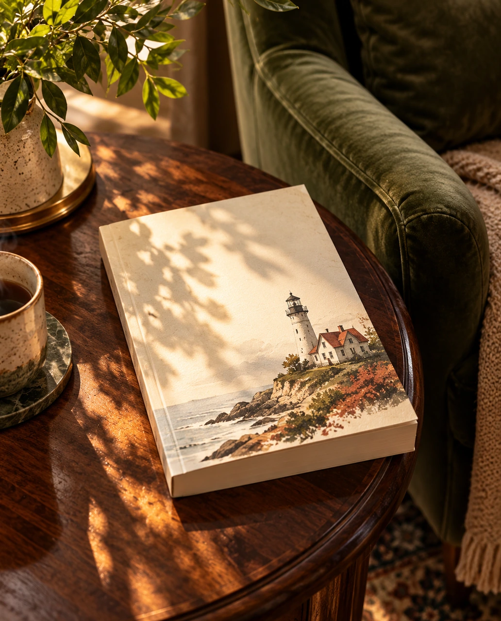 Library Quarterly Book on Wooden Table
